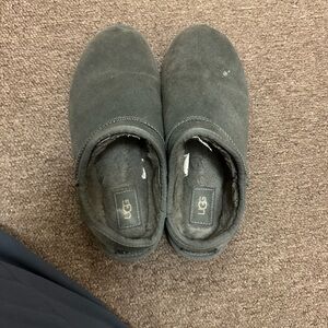 UGG Dark Gray Suede Cozy Slip-On Clog
